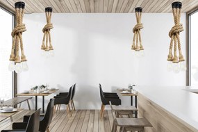 HADEX Závesné lanové svietidlo 150cm, 3xE27