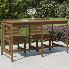 Záhradný stolík medovohnedý 203,5x90x110 cm borovicový masív 824105
