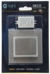 Schodiskové LED svietidlo Deco, 1x LED 0,6w, 3000k, s