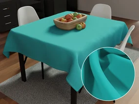 Biante Dekoračný štvorcový obrus Rongo RG-020 Tyrkysový 90x90 cm
