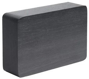 Budík Square čierny 15 × 4,8 × 10 cm