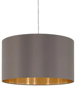 Eglo 55269 - Luster na lanku MASERLO 1xE27/60W/230V hnedá