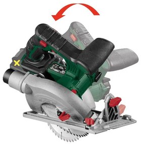 Parkside®  Aku ručná kotúčová píla Phksa 20-Li C4 – bez akumulátora  (100385093)