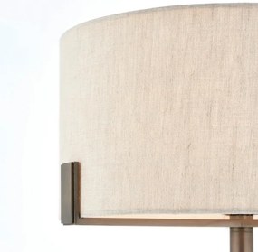 Endon 72631 - Stolná lampa HAYFIELD 1xE27/40W/230V bronzová/šedá