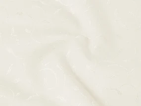 Biante Teflónový štvorcový obrus TF-026 Popínavé lístky - smotanový 90x90 cm