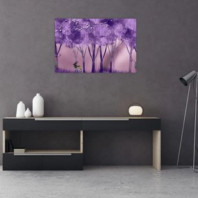 Obraz - Jelene v magickom lese (90x60 cm)