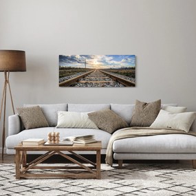 Obraz - Koľaje (120x50 cm)