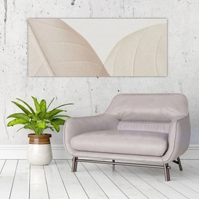Obraz - Texturované listy (120x50 cm)