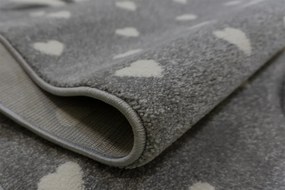 Detský koberec Smart Kids 22721 Grey – sivý so vzorom zajaca Rozmer: 140x190 cm