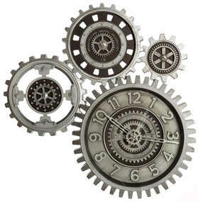 Nástenné hodiny Gears, sivá