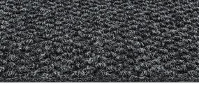 Koberce Breno Metrážny koberec REWIND 900 Braille 2266, šíře role 400 cm, sivá, čierna
