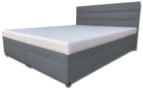 Manželská posteľ 160 cm Rebeka (s penovými matracmi) (tmavosivá). Akcia -8%. Vlastná spoľahlivá doprava až k Vám domov. 1030950