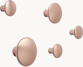 Hliníkové nástenné háčiky Dots, 5 ks
