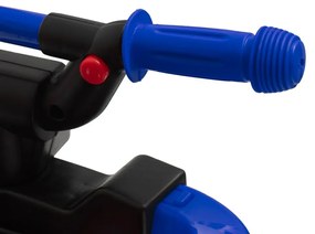 Detské odrážadlo Baby Mix Mega Prime EVA s vodiacou tyčou modré