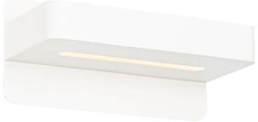 Moderná nástenná lampa biela vrátane LED s USB a vypínačom - Ted