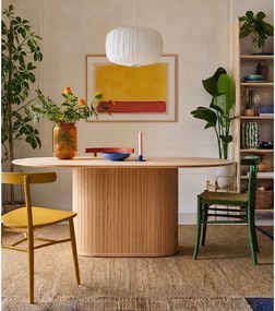 Jedálenský stôl s doskou v dubovom dekore 95x180 cm Nola – Unique Furniture