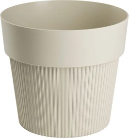 PLASTOVÝ KVETINÁČ SILVA LINE 13X11,5 CM BÉŽOVÁ