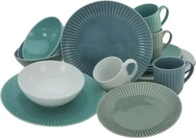 Jedálenský servis (16 dielov) Allegra, farebný%