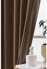 Tmavý zatemňovací záves VELVET 140x270 cm Zavesenie: Riasiaca páska