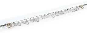 Gardinia Koľajnička U-Ext rozťažná komplet 110 - 200 cm, biela, 110 - 200 cm