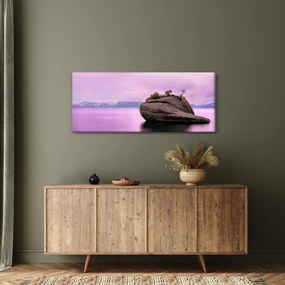 Obraz kameňa v mori (120x50 cm)