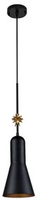 Elstead ETOILE-P-M-MB - Luster na lanku ETOILE 1xE27/60W/230V pr. 17,8 cm čierna