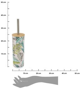 TENDANCE WC kefa Jardin, kombinácia farieb/s drevenými a chrómovými prvkami