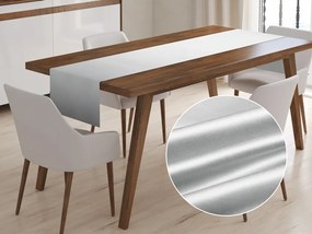 Biante Saténový behúň na stôl polyesterový Satén LUX-011 Strieborný 45x140 cm