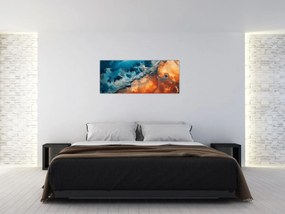 Obraz - Voda a oheň (120x50 cm)