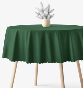 Goldea okrúhly teflónový obrus - tmavo zelený Ø 150 cm