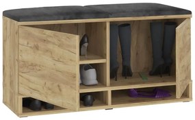 Bestent Botník s lavicou na sedenie Craft/ Grey 100x50x37cm
