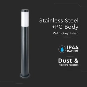 Vonkajšia lampa 1xE27/60W/230V IP44 80cm čierna