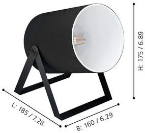 Eglo 99103 - Stolná lampa VILLABATE 1xE27/25W/230V