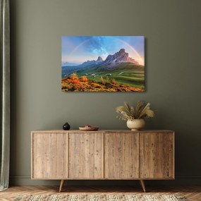 Obraz dúhy nad skaliskami (90x60 cm)