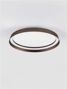 LED stmievateľné kávové moderné stropné svietidlo Ormi 45