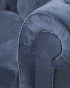 Kreslo Chesterfield Classic Velvet Midnight 118 x 96 x 77 cm