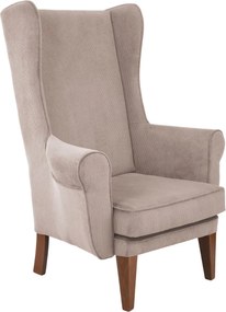 Kreslo "Ušiak" hladké, menčestrové 1-3 dny