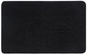 Aqualine Aqualine, RIST kúpeľňová predložka, 50x80cm, 100% polyester, protišmyk, čierna, NI8591