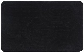 Aqualine Aqualine, RIST kúpeľňová predložka, 50x80cm, 100% polyester, protišmyk, čierna, NI8591