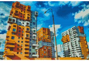 Gario Diamantové maľovanie Mesto Gdaňsk Rozmery: 120 x 80 cm, Rámovanie: Iba zrolované plátno, Diamanty: Okrúhle