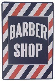 Nástenná kovová ceduľa Barber Shop - 20 * 30 cm