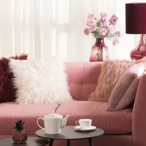 CHLPATÁ DEKORAČNÁ OBLIEČKA NA VANKÚŠ ENYA 81945X45 CM OLIVOVÁ