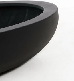 Okrasná miska PLANA, sklolaminát, 14xØ54 cm, antracit