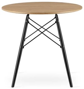 Okrúhly stôl TODI 80 cm dub