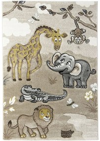 Koberce Breno Kusový koberec DIAMOND KIDS 24292/760, hnedá, viacfarebná,160 x 230 cm