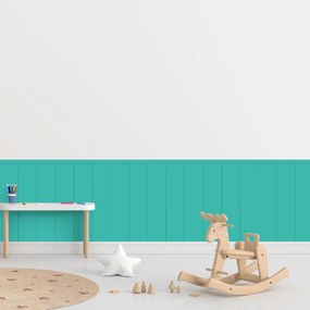 60x100cm Obdĺžnik - Tyrkysová farba - textilná nálepka na stenu Farba: Tmavá, Veľkosť: 60 cm