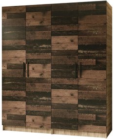 Skriňa X2 Gold 2d Dub Craft Zlatý/Old Style