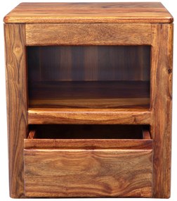 furniture-nabytek.cz - Nočný stolík masív z dreva palisander 45x50x40