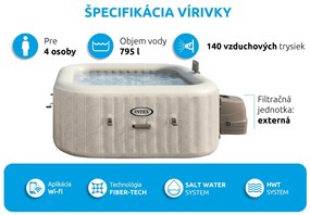 Intex | Vírivý bazén Pure Spa Chevron Deluxe 4 NP | 11400291