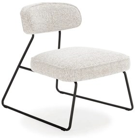 Bielo-béžové kreslo Elon – Marckeric